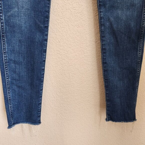 Madewell Jeans 9" High Rise Skinny Jeans Women Size 26 Raw‎ Hem 28" - Picture 6 of 14